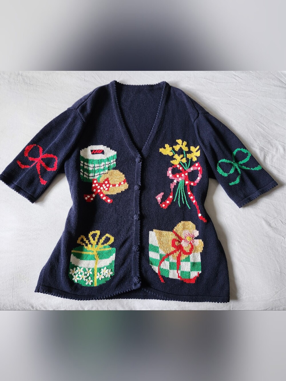 Vintage Cardigan Sweater - Whimsical Cottagecore